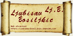 Ljubisav Bosiljkić vizit kartica